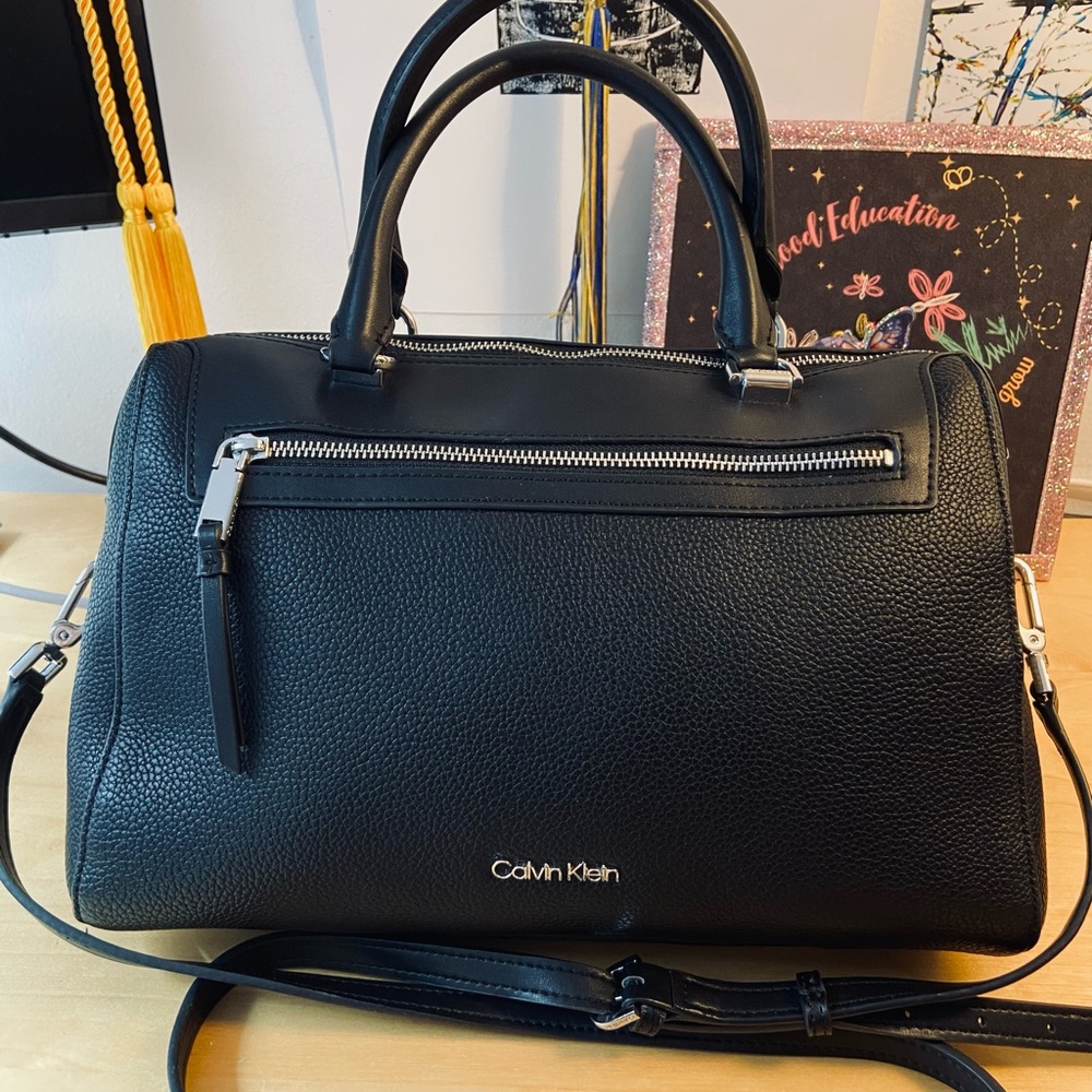 Calvin Klein Black Opal satchel